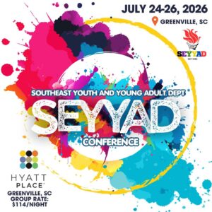 SEYAD youth conference colorful event poster